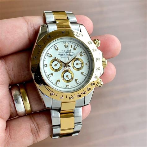 rolex watches gold and silver|rolex all gold watch.